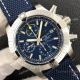 Replica Breitling Avenger Chronograph 43 A7750 Watch Blue Military Leather Strap (2)_th.jpg